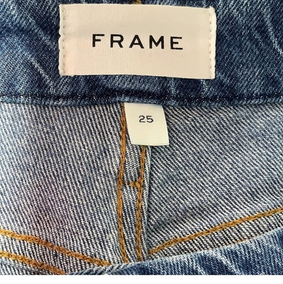 Frame Le Crop Mini Boot Leg Mid-Rise Boot Cut  Jeans Size 25 NWT - Picture 4 of 11